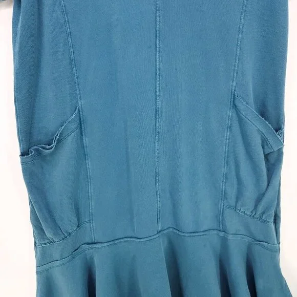 Saturday Sunday Anthropologie Joella Midi Dress Flowy Oversized Pockets Small - Picture 6 of 14